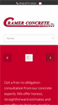 Mobile Screenshot of cramerconcrete.com