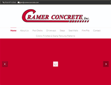 Tablet Screenshot of cramerconcrete.com